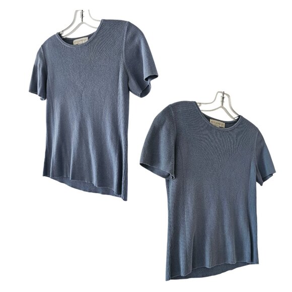 Petite Sophisticate Knit & Ribbed Cardigan & Top Set | GUC | XSP | Bluish Gray - Picture 9 of 14